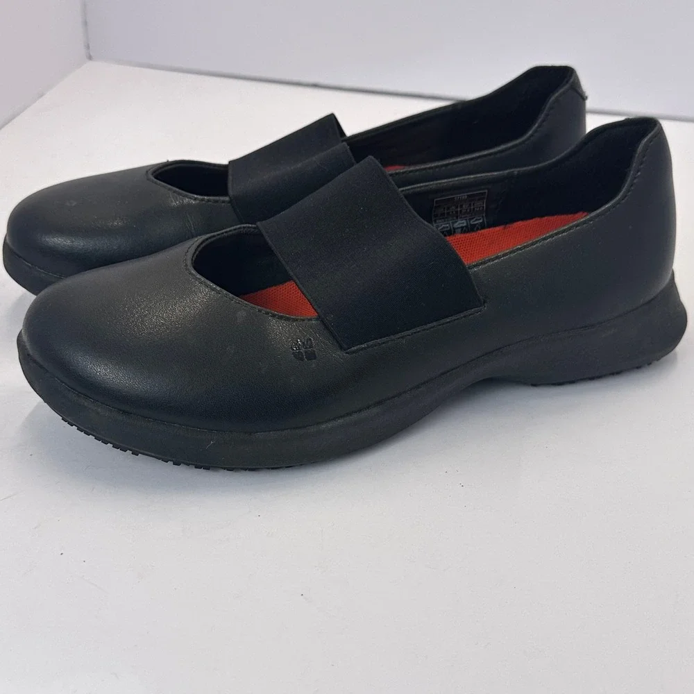 Shoes For Crews Women Black Mary Jane Slip Resistant Work Shoes 37199 Size 7
